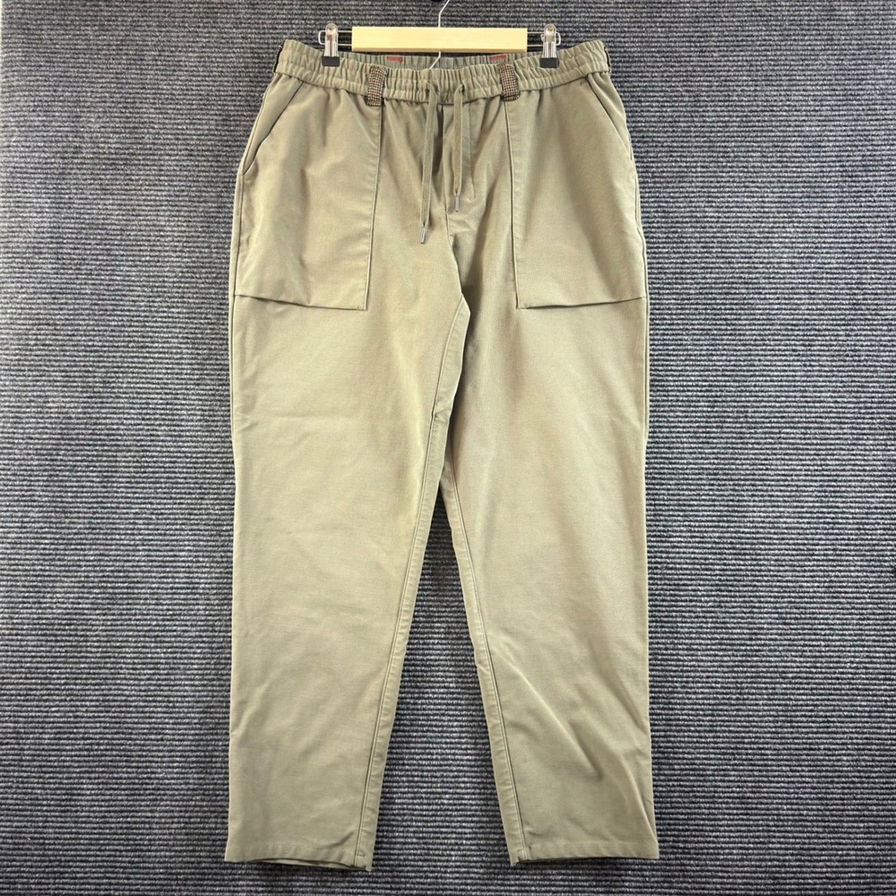 Cuts Clothing Mens Large Icon Pull On Pant Tea Leaf Olive Green Hwy 10 MB10562N